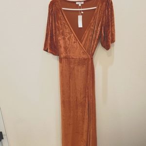 Baltic Born Meghan Velvet Wrap Maxi Dress